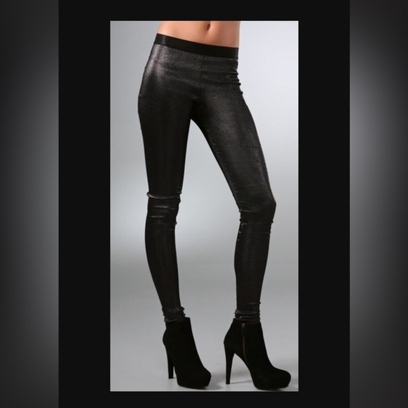 Markus Lupfer Pants - Marcus Lupfer metallic leggings
